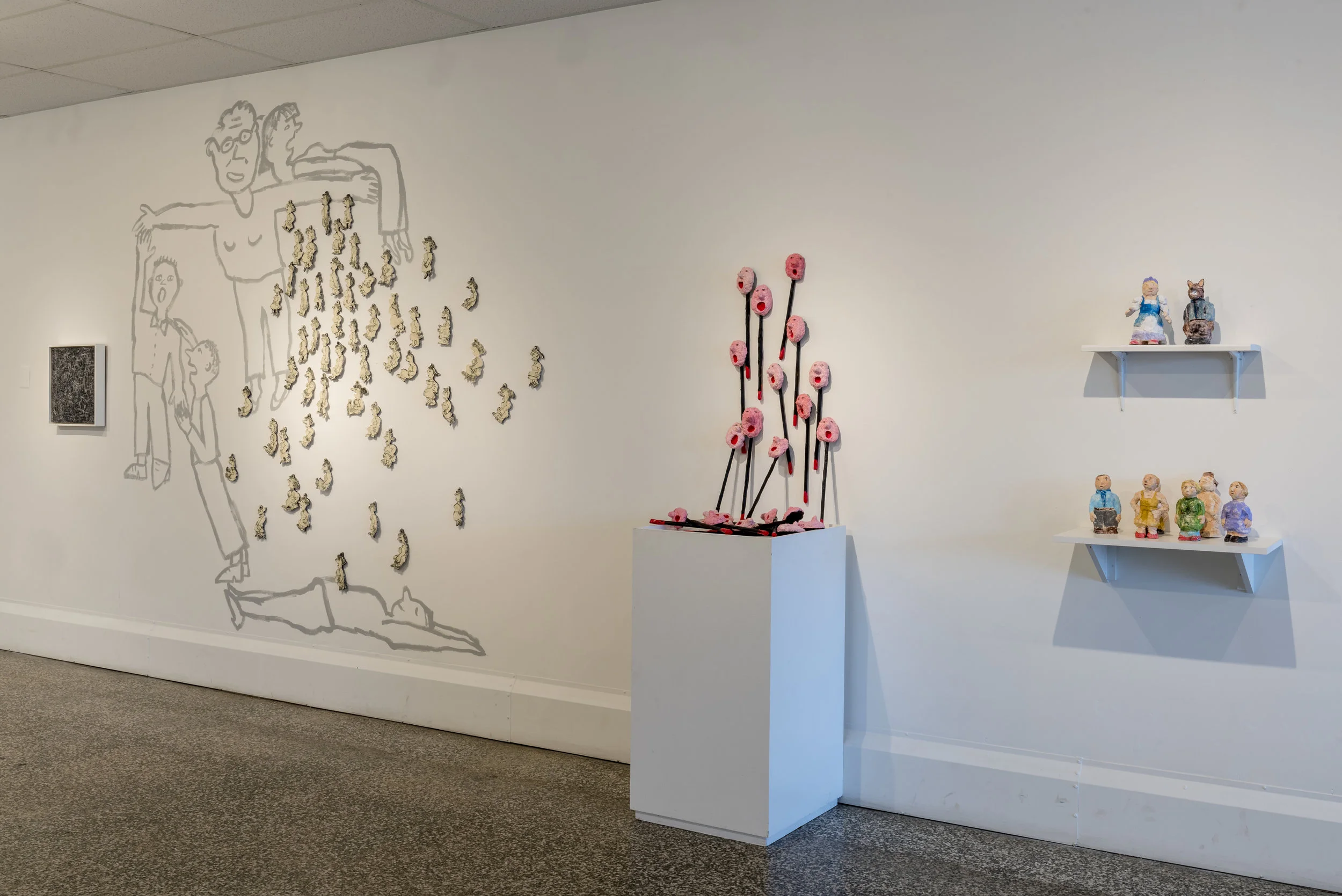 "Encounters: Works by Mia Halton", 2018, Solo Exhibition Installation, McLean Project for the Arts