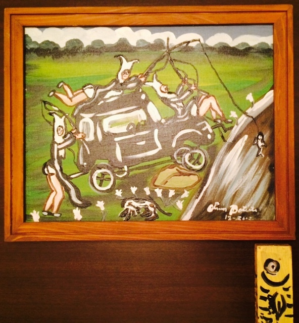 Alvin Batiste, "Nun Fisheing on the lasth day of school. Fun fun fun", 11 X 14, Value: $350