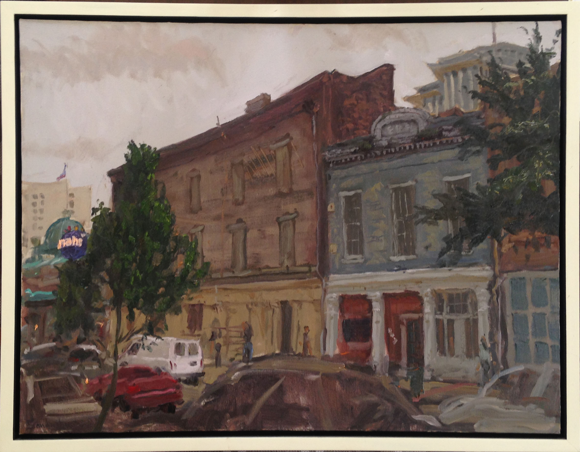 "In the Wake of Harrah's" by Phil Sandusky, oil on canvas, 22"X28", value: $2,750