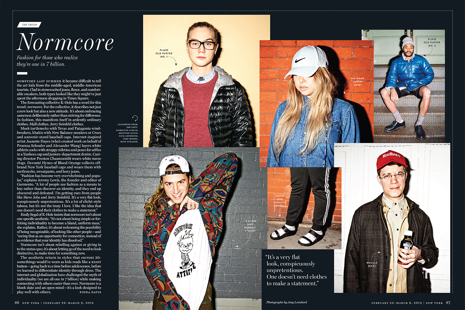 New York Magazine, February 24, 2014 Photos by Amy Lombard