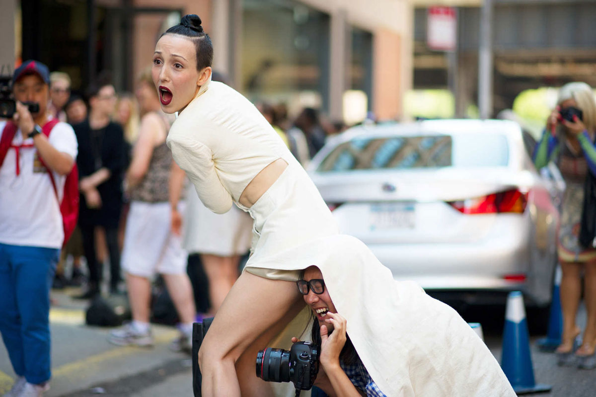  Michelle Harper and Phil Oh at NYFW SS13   Photo by&nbsp;  Youngjun Koo/I'M KOO  