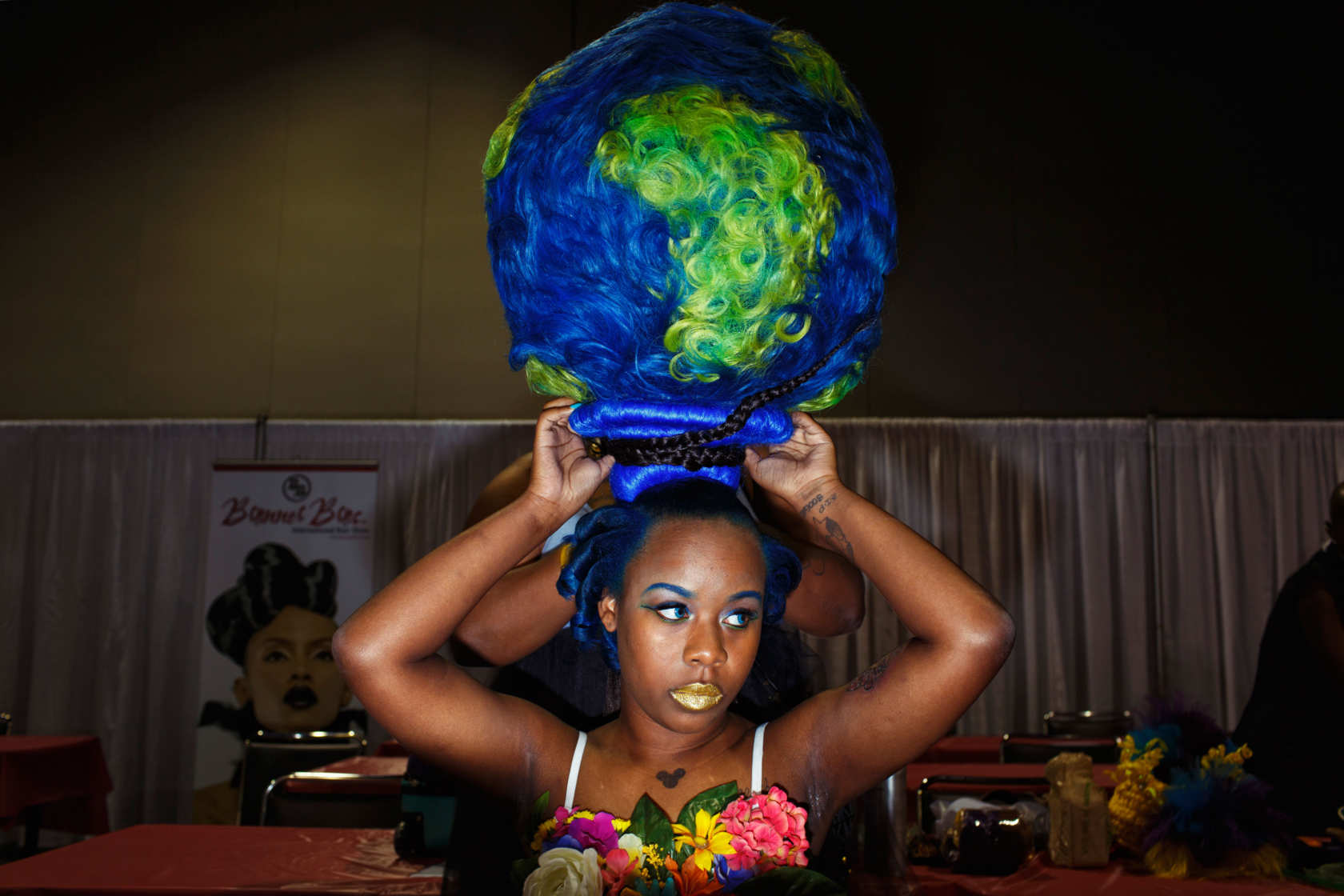 Bronner Bros. Hair Trade Show for New York Magazine 's The Cut Photo by Melissa Golden