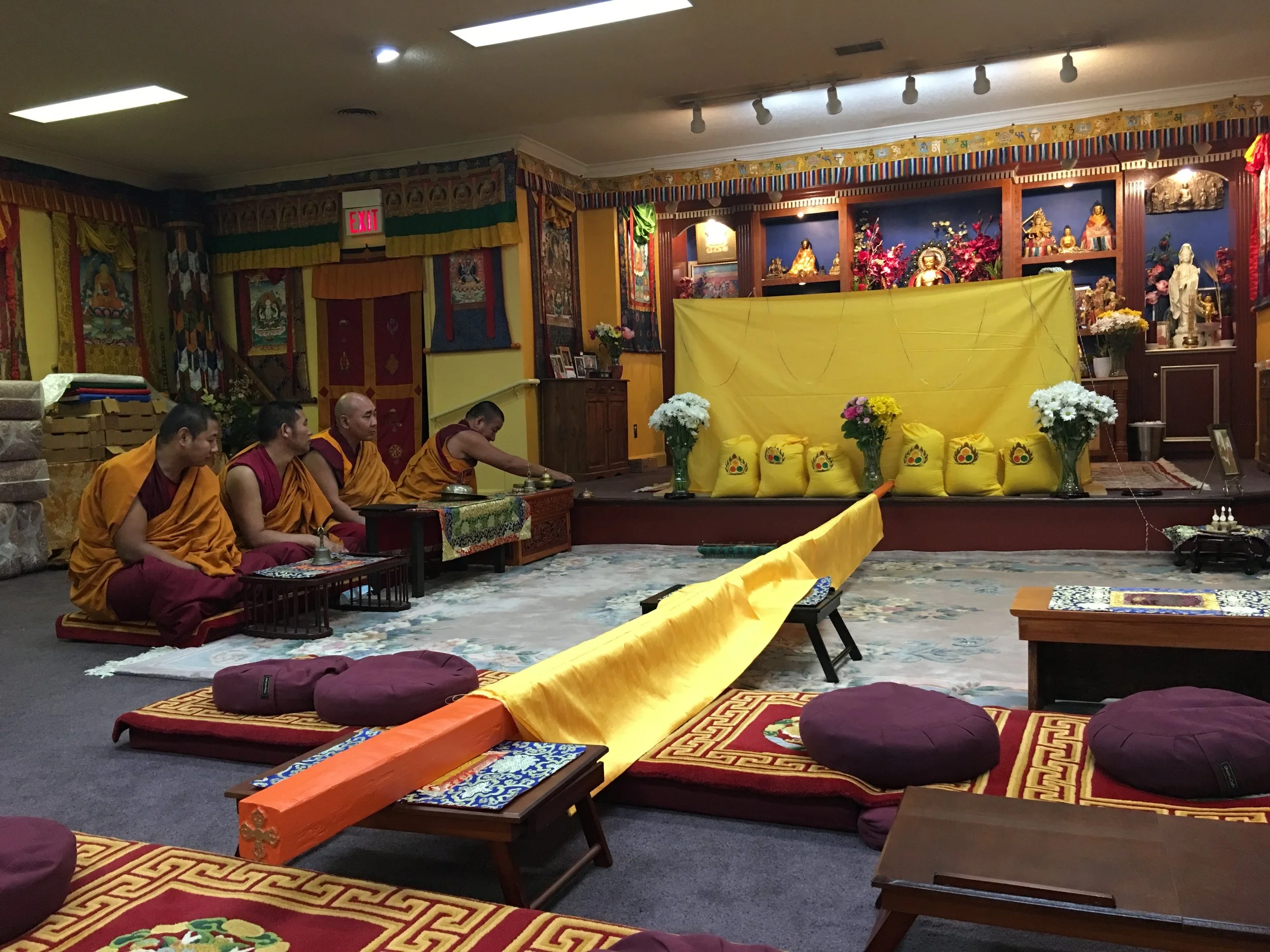 Blessing of the goods for the stupa