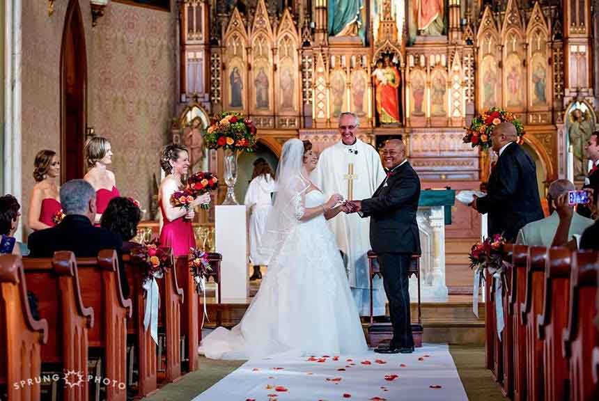   Immaculate Conception &amp; St. Joseph Parishes Catholic wedding &nbsp;in Chicago Sprung Photo  