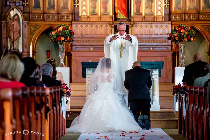   Immaculate Conception &amp; St. Joseph Parishes Catholic wedding &nbsp;in Chicago Sprung Photo  