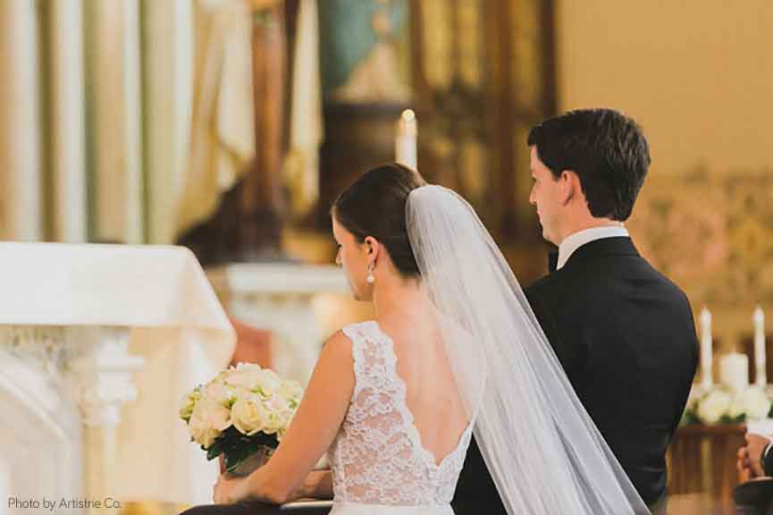 Immaculate Conception & St. Joseph Parishes Catholic wedding in Chicago Artistrie Co.