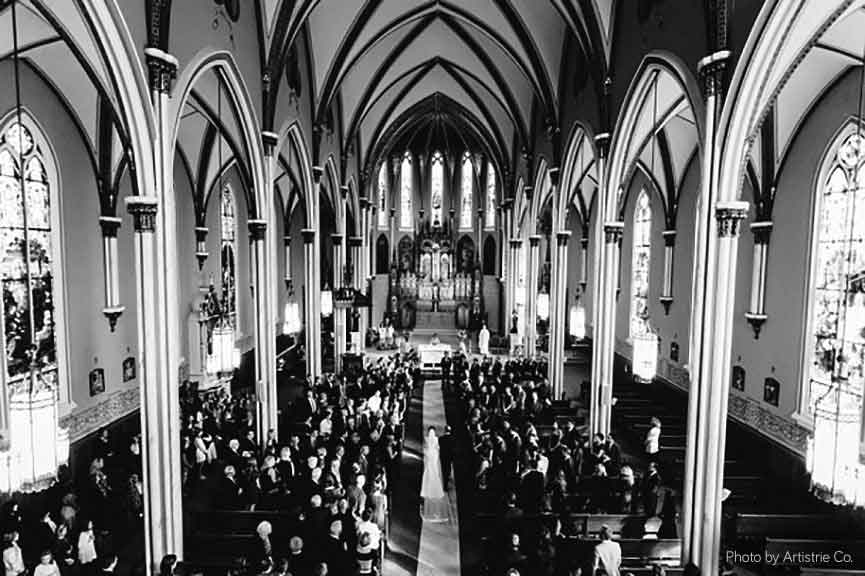 Immaculate Conception & St. Joseph Parishes Catholic wedding in Chicago Artistrie Co.
