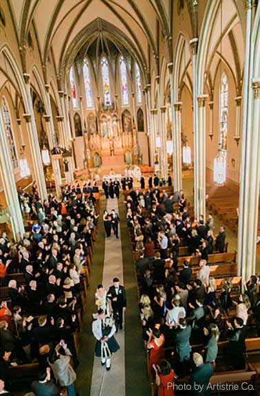   Immaculate Conception &amp; St. Joseph Parishes Catholic wedding &nbsp;in Chicago Artistrie Co.  