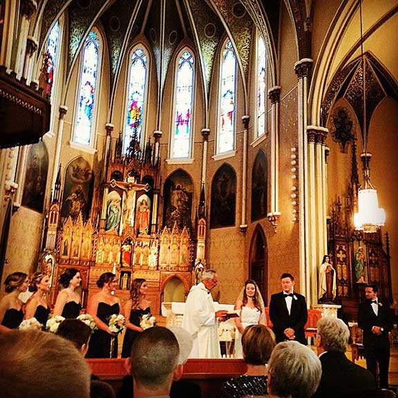 Immaculate Conception & St. Joseph Parishes Catholic wedding in Chicago