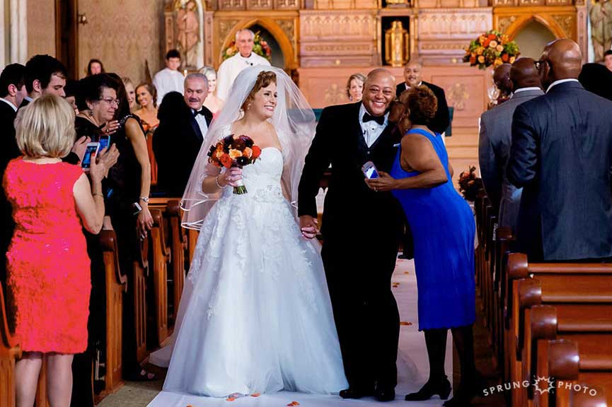   Immaculate Conception &amp; St. Joseph Parishes Catholic wedding &nbsp;in Chicago Sprung Photo  