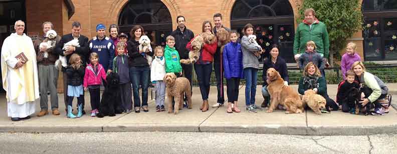 Blessing of the Pets Immaculate Conception St. Joseph Parishes Catholic Church Chicago
