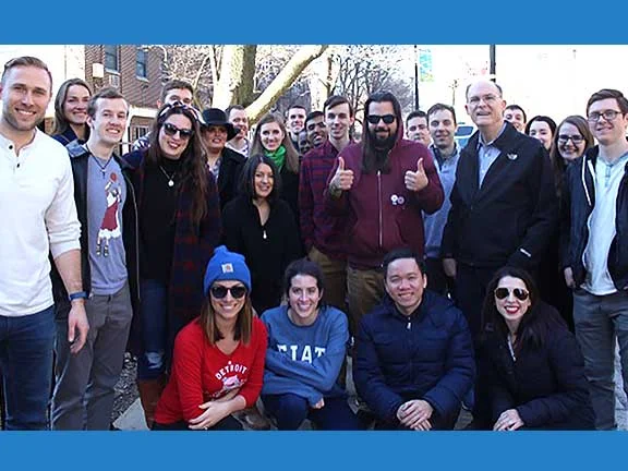 Fr. Larry McBrady recently took our ICSJ Young Adults on a historical tour of Chicago. “Professor McBrady" has been studying the interesting history of our city for many years as a personal hobby.