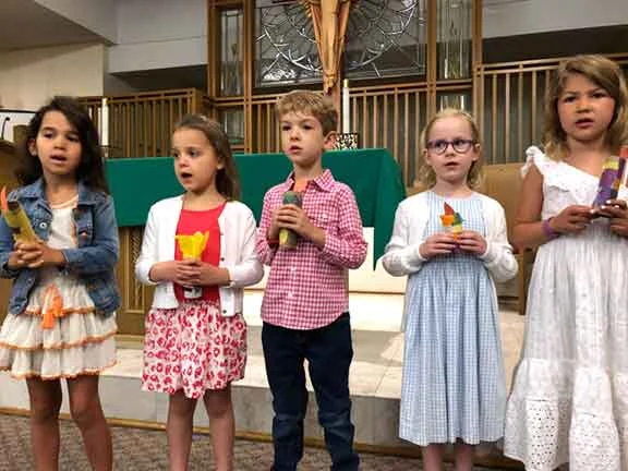 Children in our Early Childhood classes enjoyed an End-of-the-Year Prayer Service at Immaculate Conception Church earlier this month.