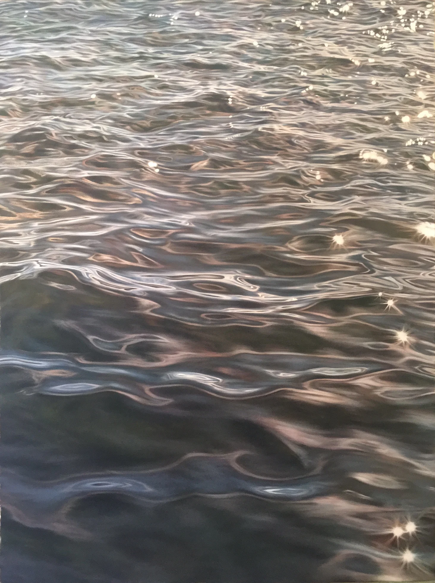 44" x 58", pastel on paper