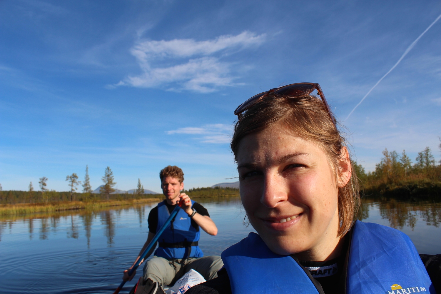  2014. Canoe trip Sølensjøen, Rick and Karin (current hosts/owners) 