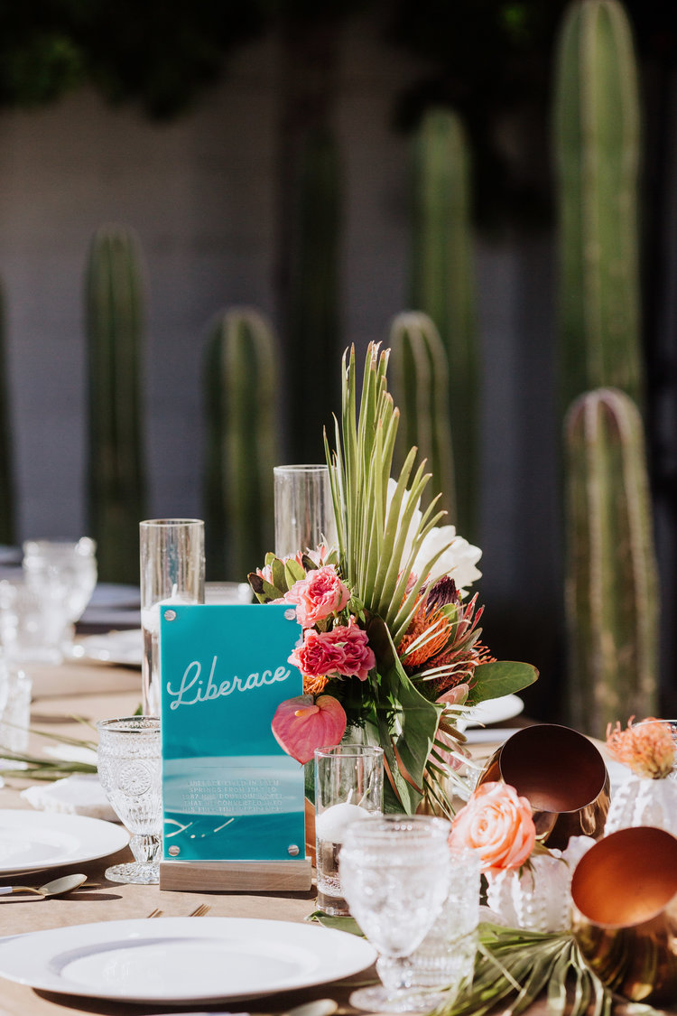 We designed these *very* Palm Springs Acrylic Table Numbers