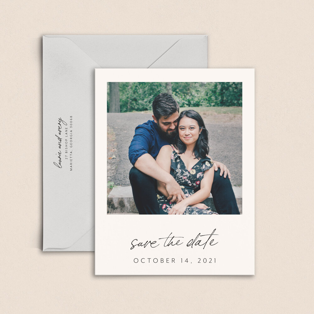 Polaroid Save the Date — Swell Press Paper Co.