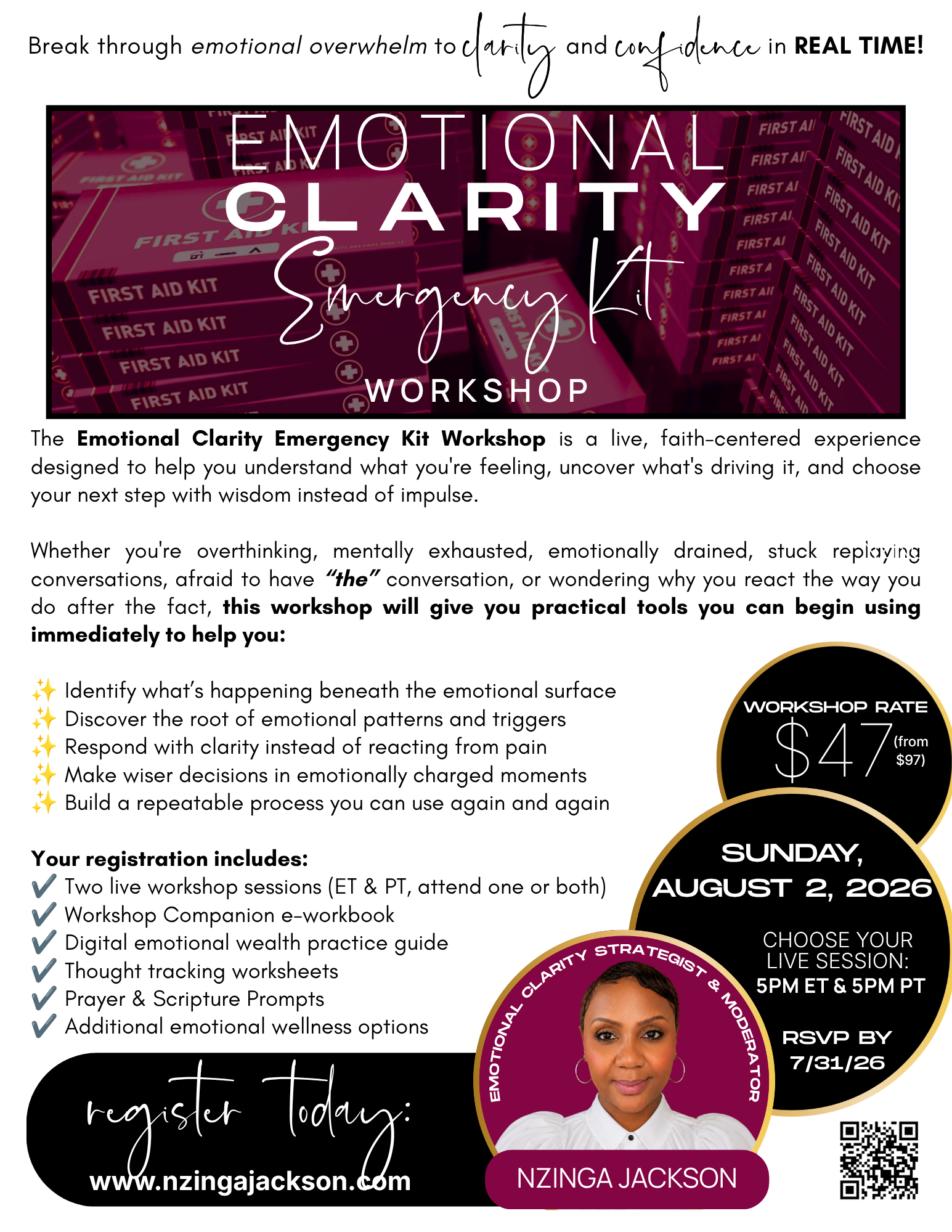 Emotional Clarity Emergency Kit Workshop
