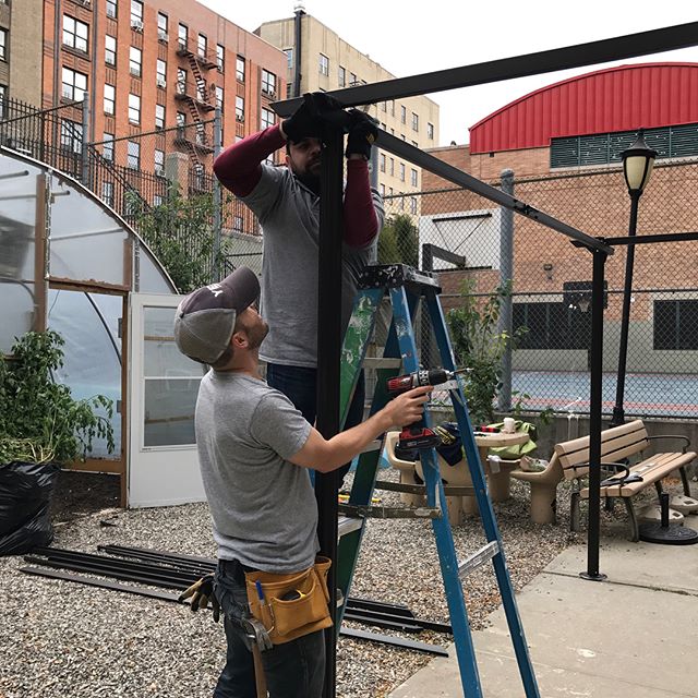 OTL was proud to support @whedcospeaks community development mission this weekend by completing some projects in their garden. We put up a new tool shed and pergola which will be enjoyed by students in WHEDco's after school enrichment program.