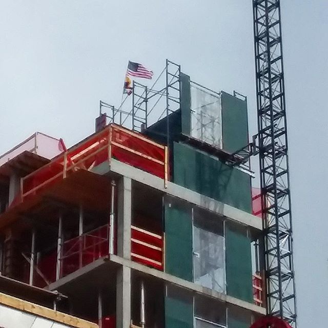 Topped out! The concrete superstructure at our project on East 2nd Street has reached its pinnacle. This is a major benchmark for any building and a cause for celebration for the OTL team! #construction #buildingnyc