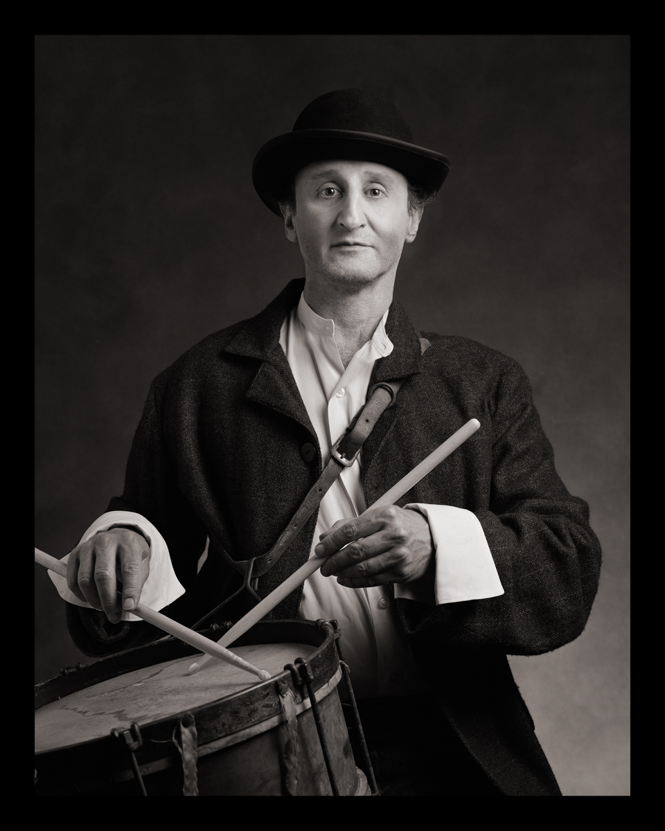 Self-Portrait as Wigdor Goldstein (Drum-The Goldstein Brothers Klezmer Band) b. Poland, 1900s d. Argentina, 1960s