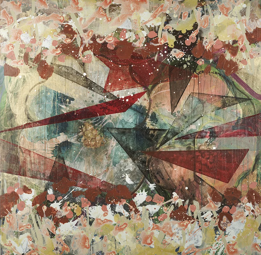 2012 City Flowers 48" x 48" acrylic on panel