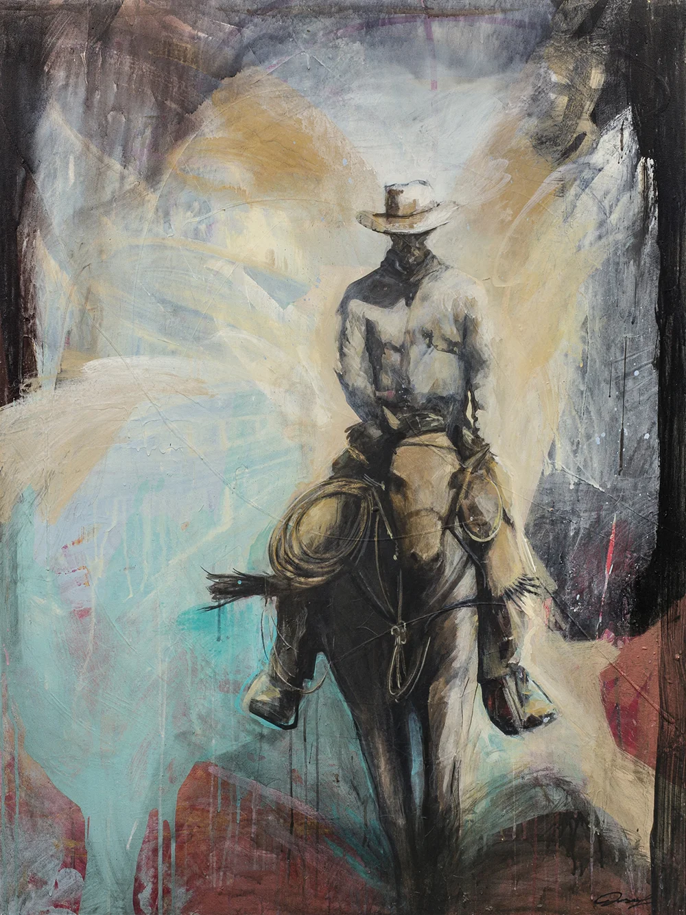 2015 Canyon Rider 36"x48" acrylic on canvas sold prints available