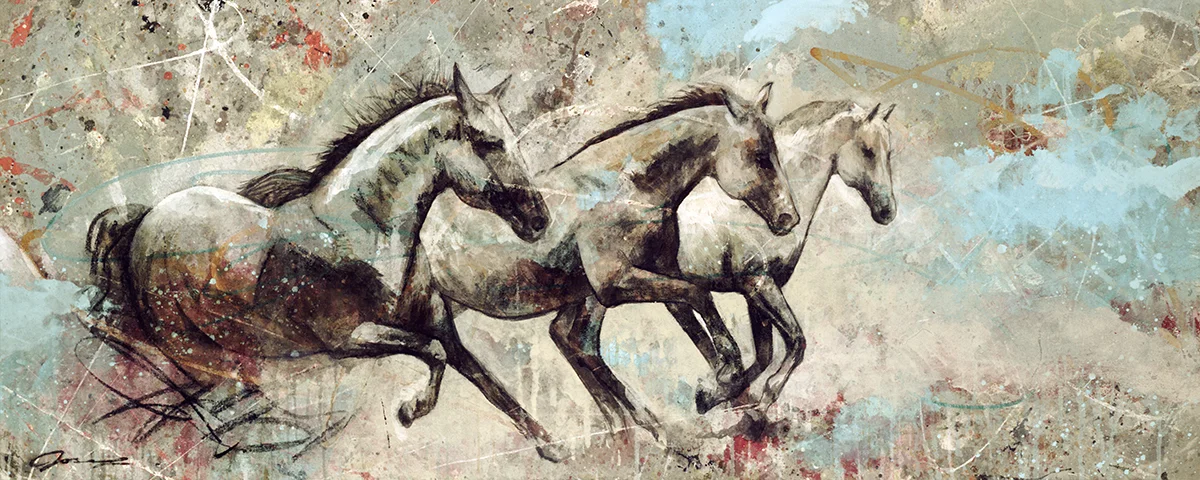 2014 Freedom 24"x 60" acrylic on canvas sold