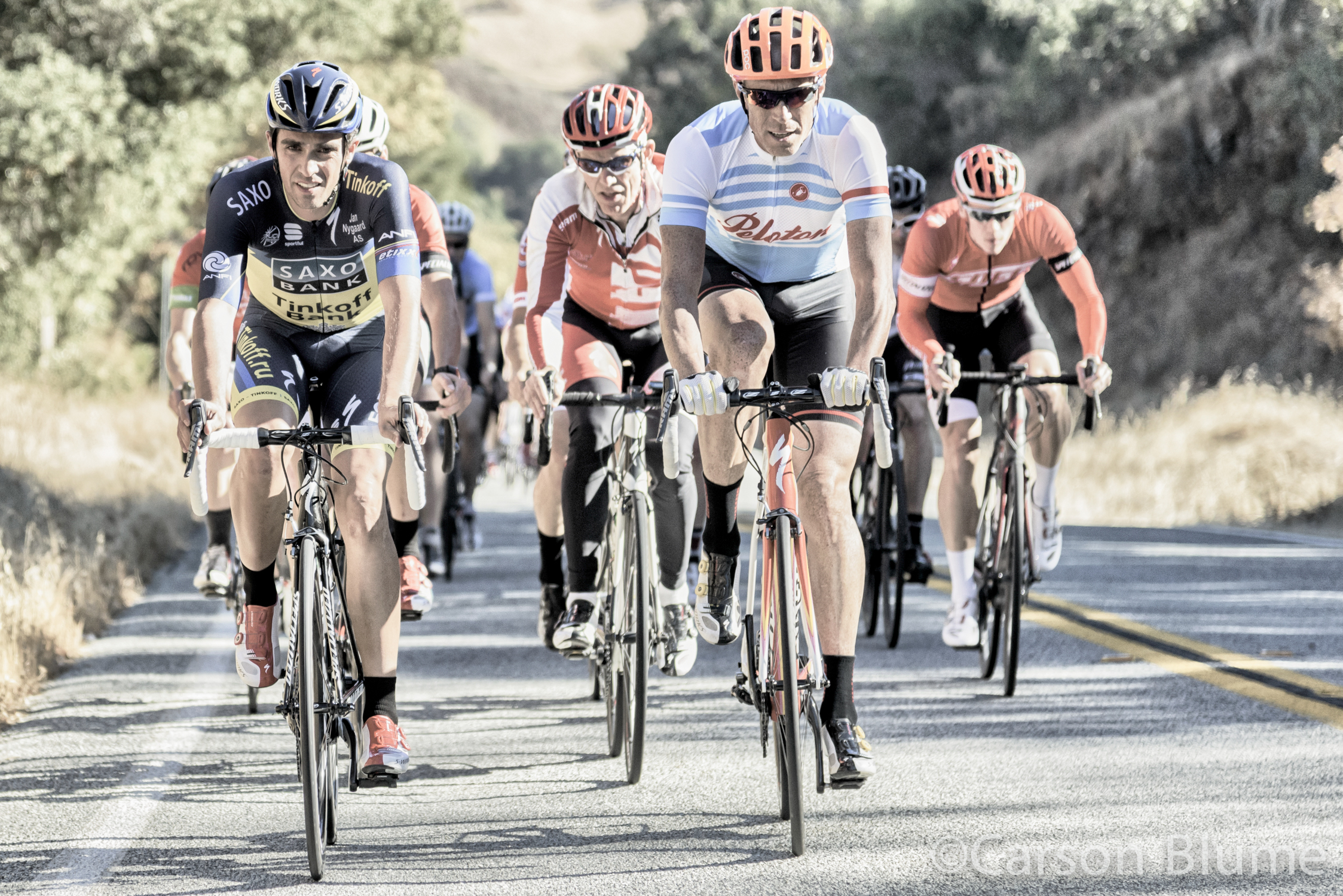 Alberto Contador visits the Specialized Win Tunnel