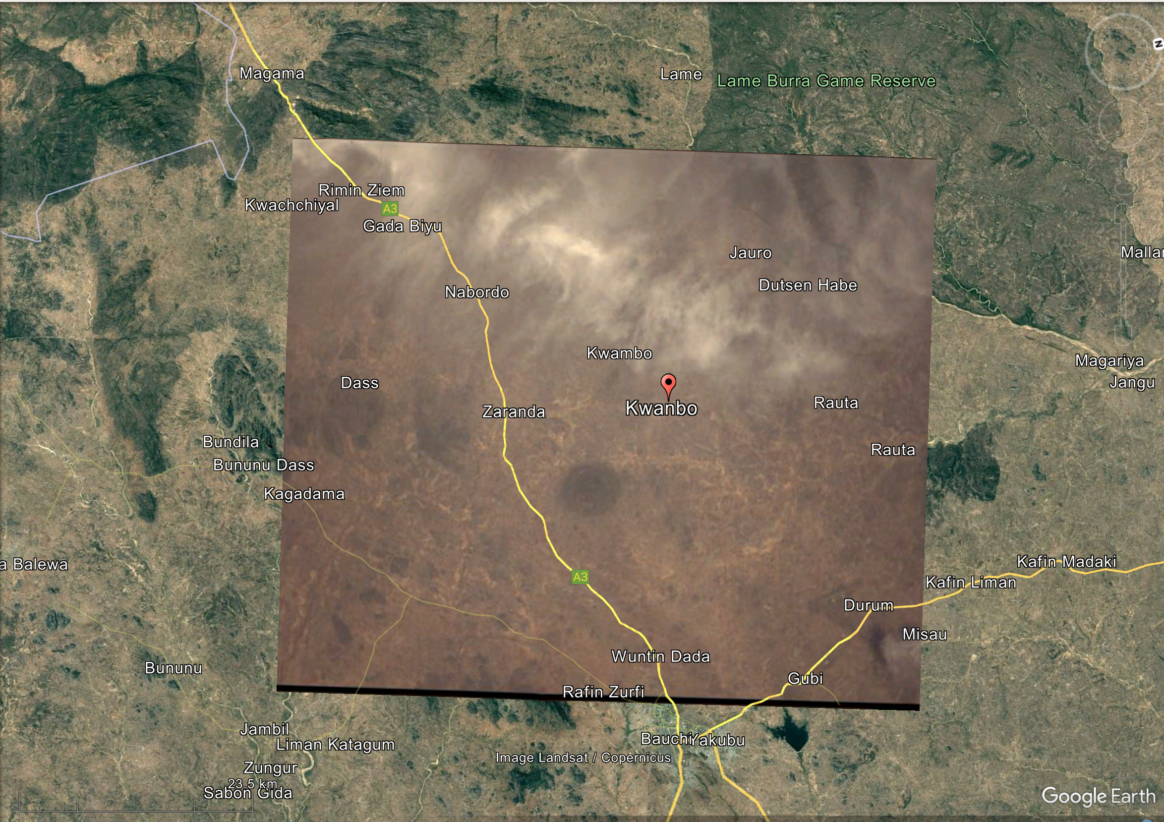 June 2025 - Google Map Overlay - U2Q - Nigeria