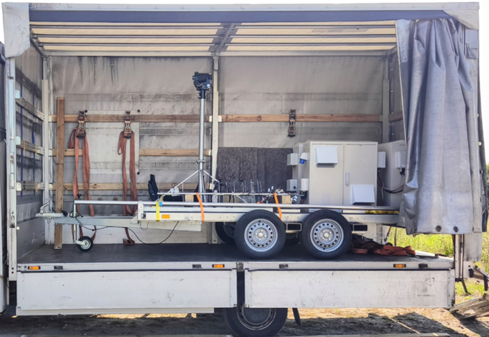 Delivery of an Alba Orbital Mobile S-Band and UHF Ground Station to nearly anywhere in the world