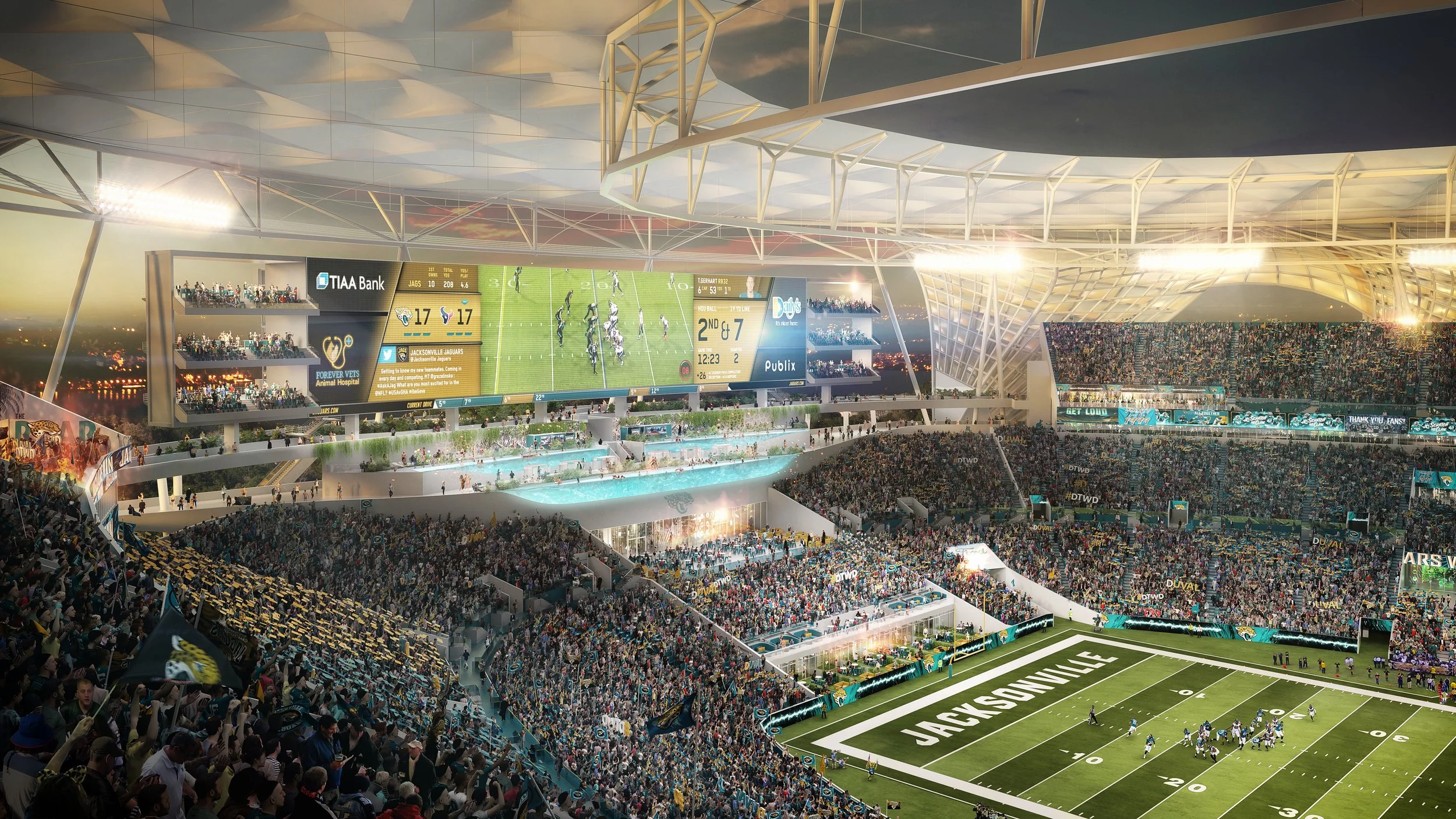 TIAA Bank Field and Roof Renovation Study