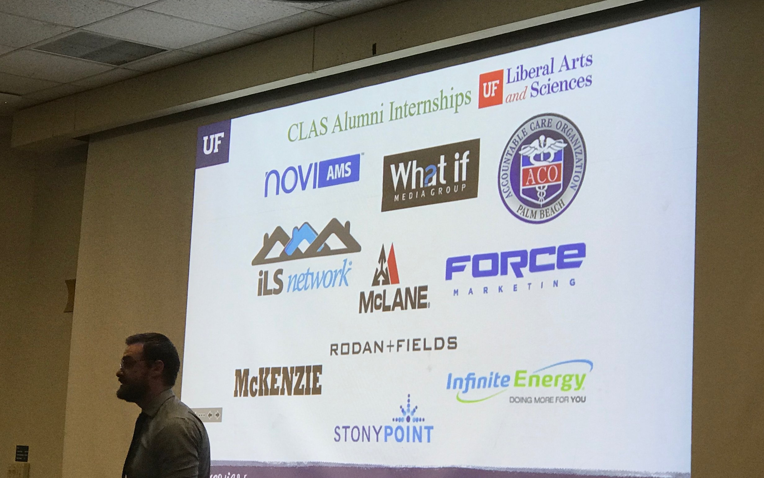 What IF was one of the many prestigious companies participating in the University Of Florida College of Liberal Arts & Sciences Alumni Internship Program. Both our CEO and COO attended University of Florida and were excited that we could be part of the program.