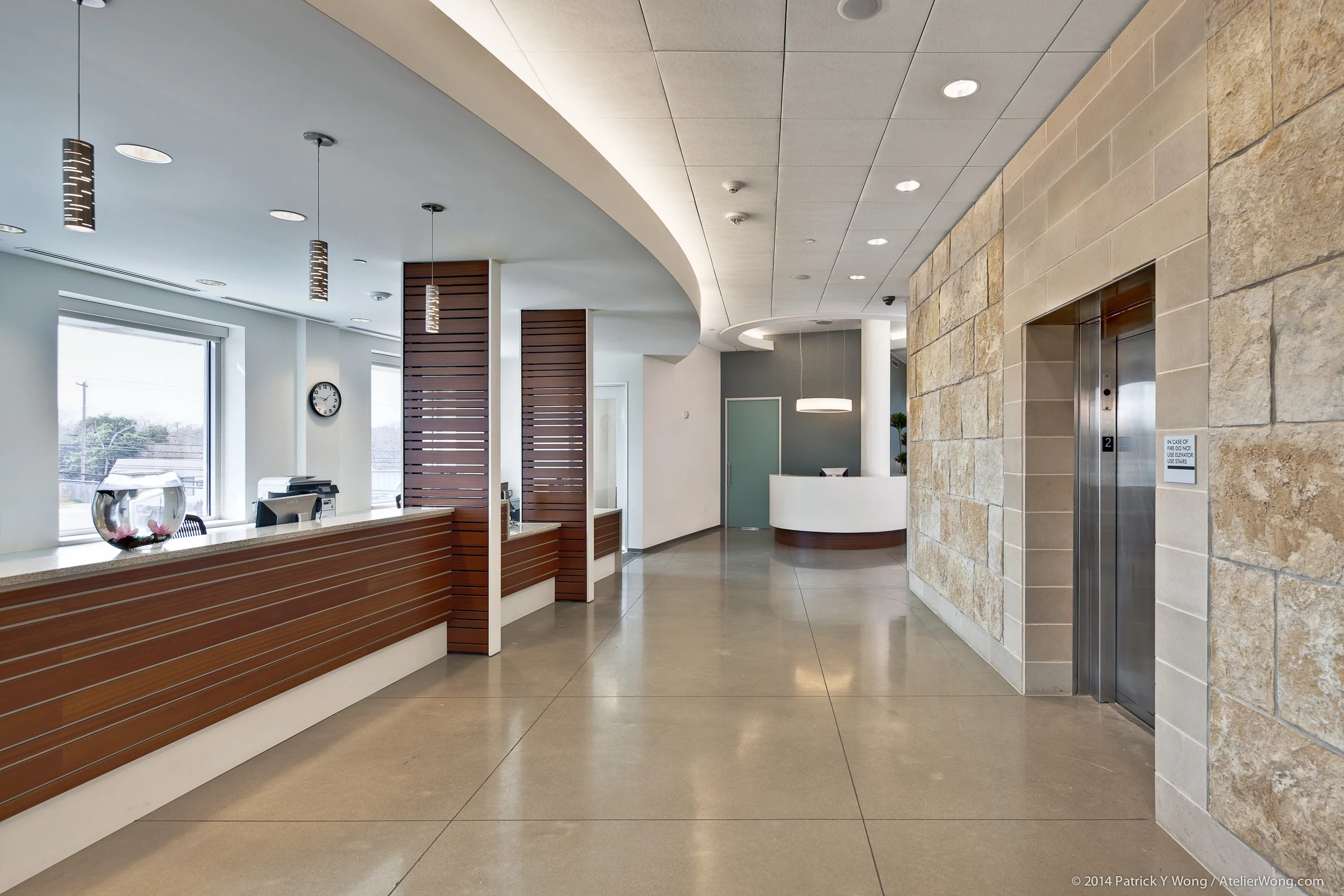 8_Eye Physicians of Austin Interior_Elevator Lobby_Sixthriver Architects.jpg