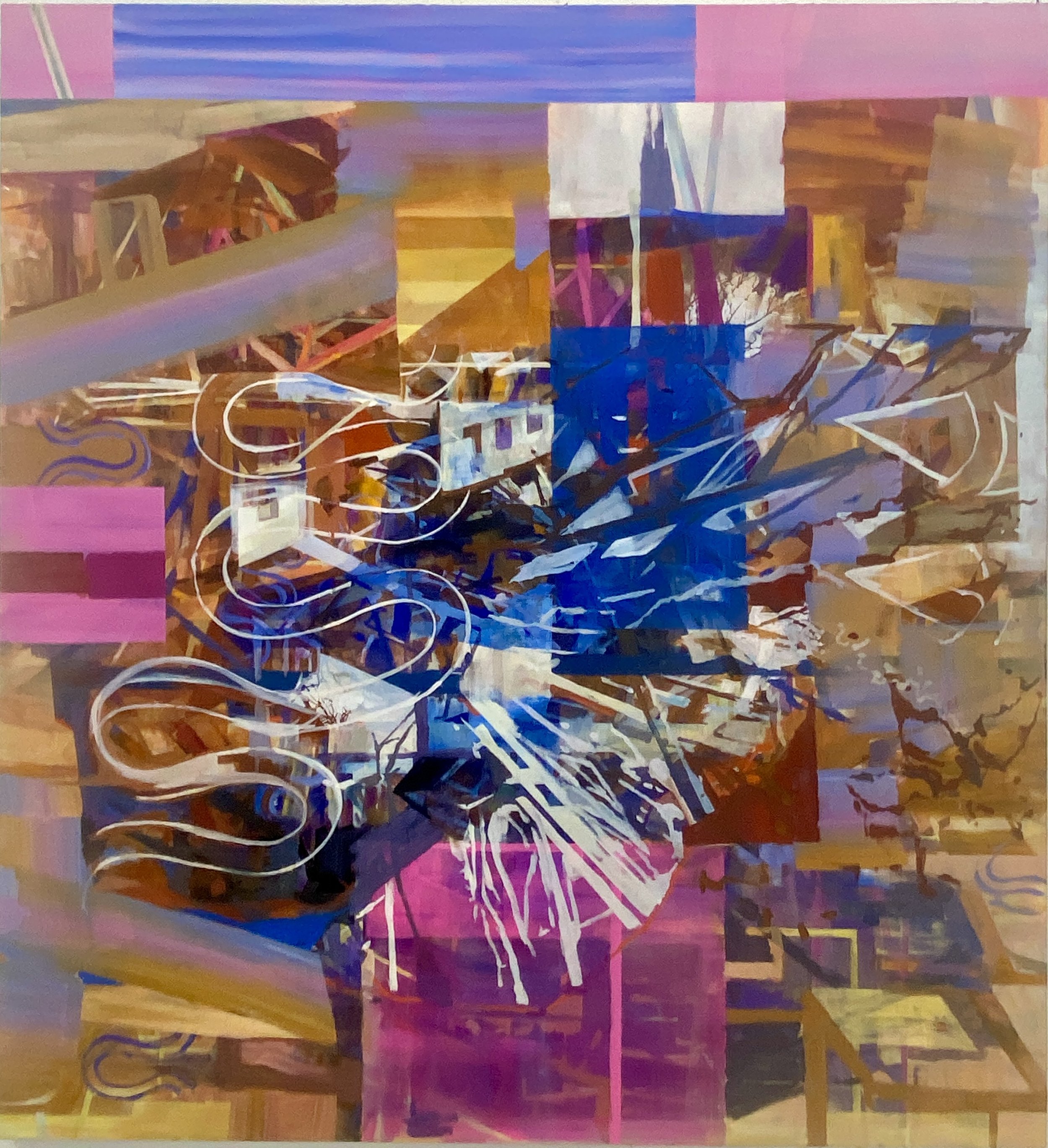  Altamira
 
2025, Oil on canvas, 78 × 75 inches
