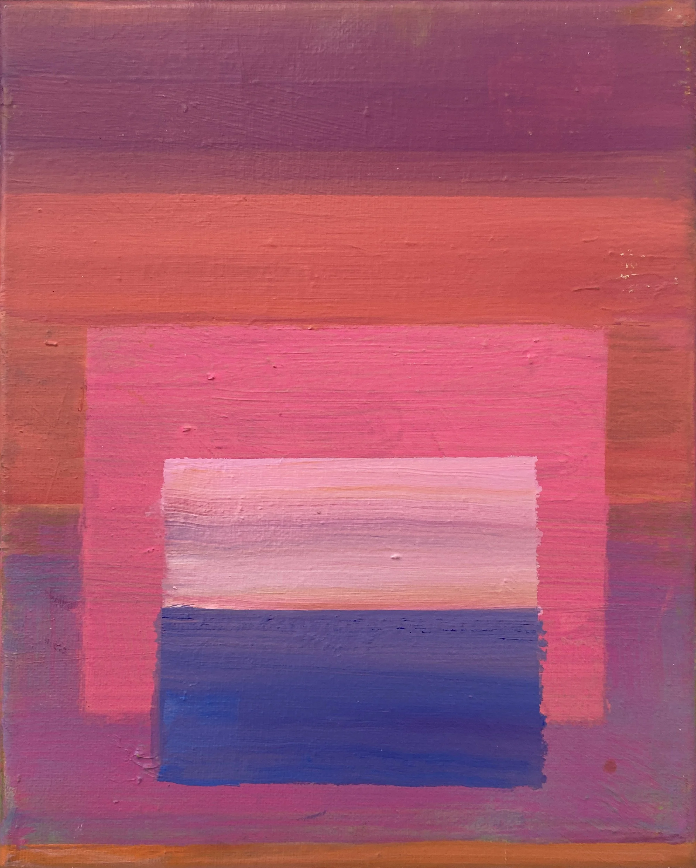  Hot Pink Sunset
 
2025, Oil on canvas, 10 x 8 inches