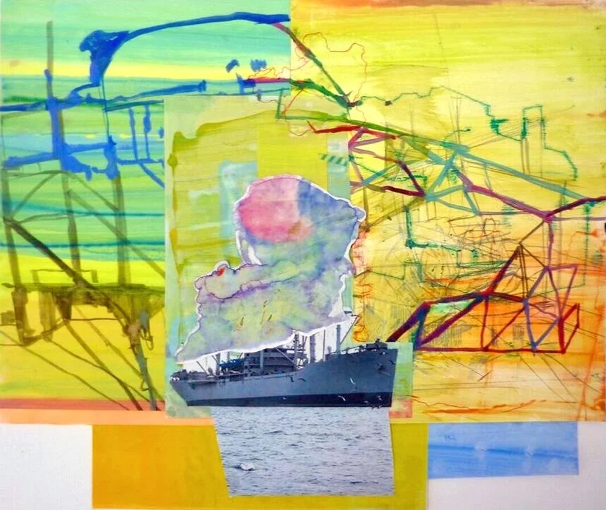  Conveyance 14
 
2018, Mixed media on Yupo, 14 1/2 x 17 1/2 inches