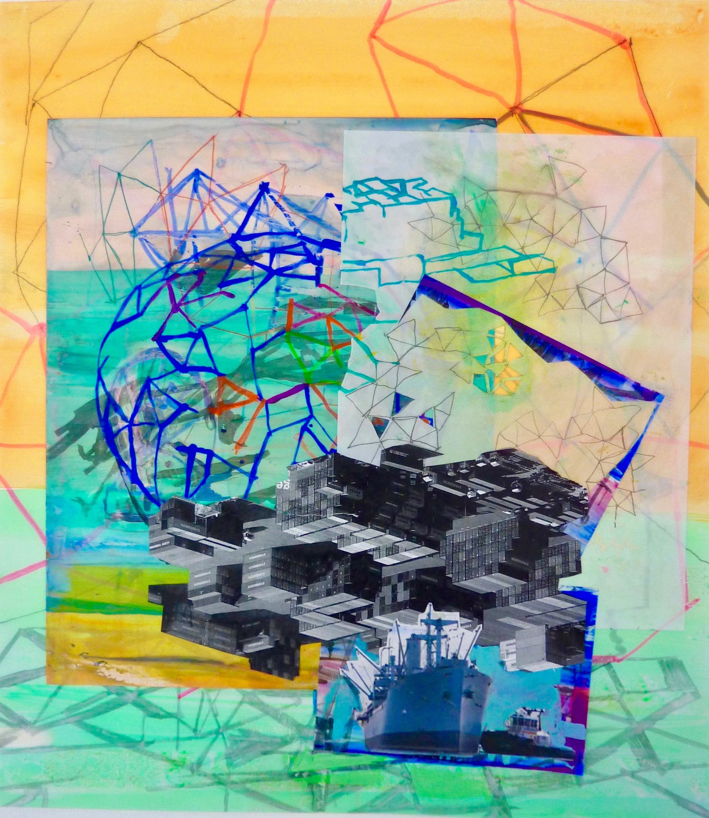  Conveyance 10
 
2018, Mixed media on Yupo, 20 x 17 1/2 inches