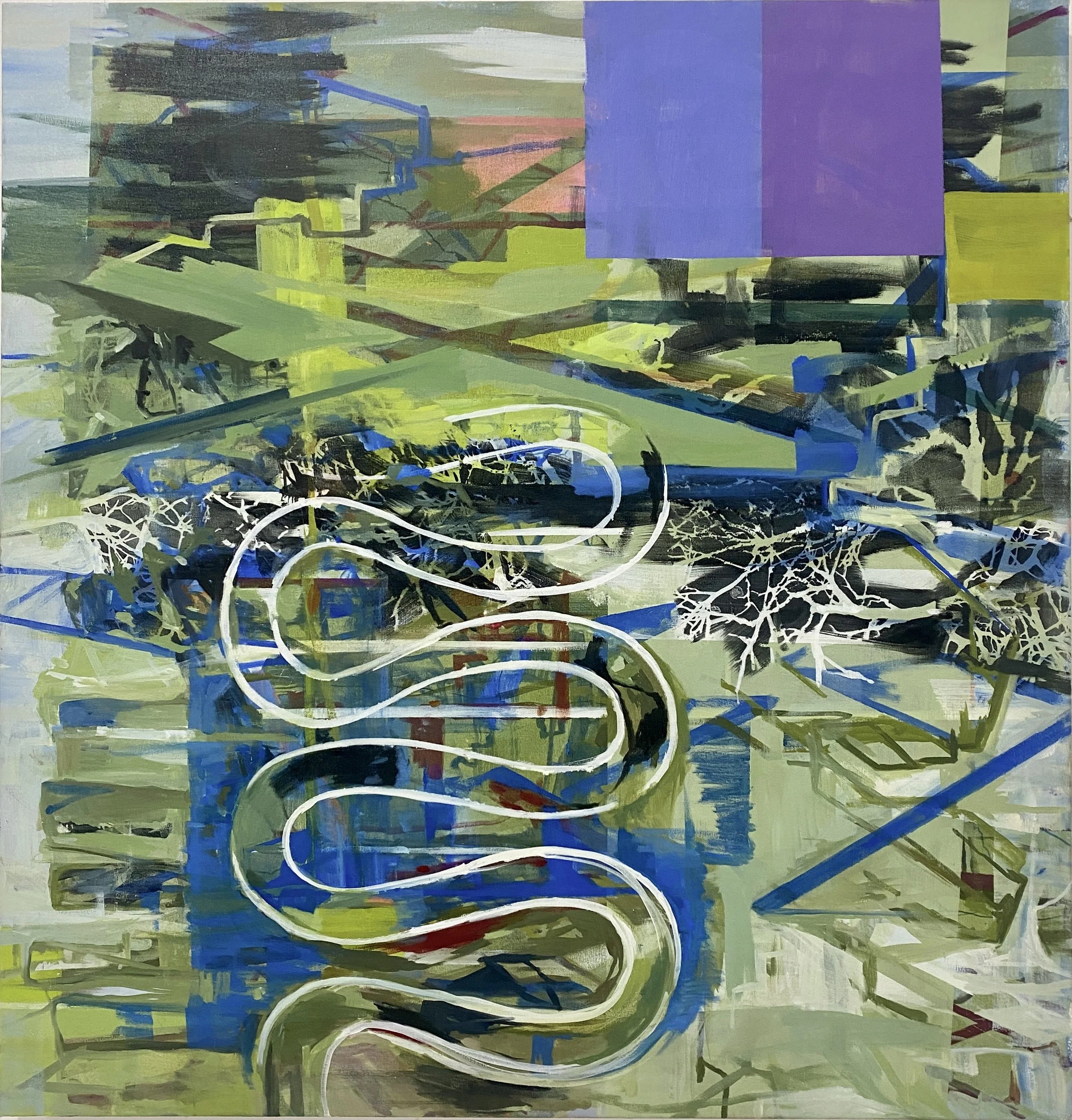  Stanza
 
2026, Oil on canvas, 48 × 46 inches