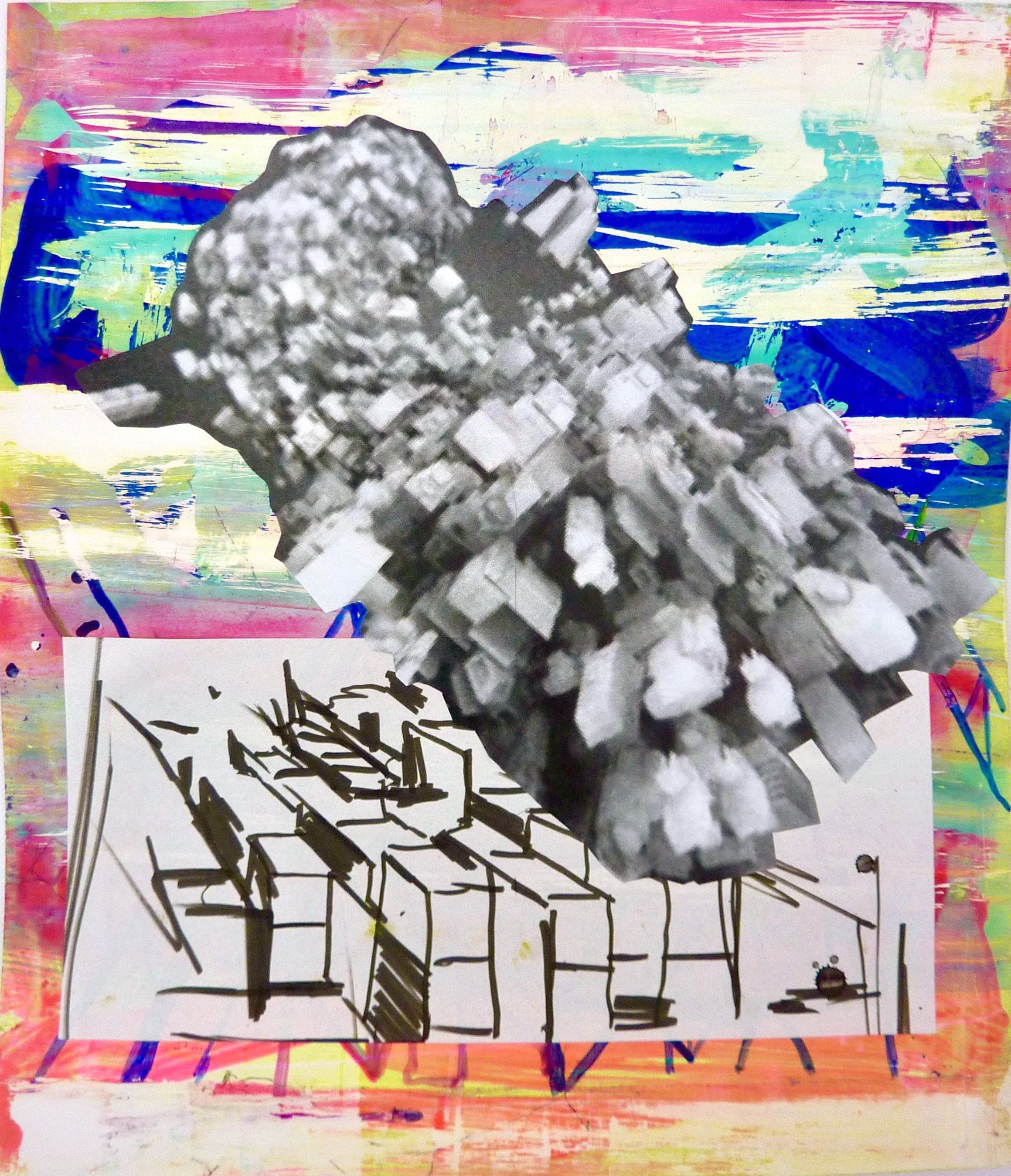  Conveyance 9
 
2018, Mixed media on Yupo, 12 1/2 x 11 inches