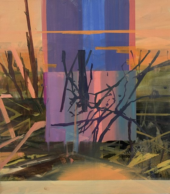  Spectral Ground
 
2026, Oil on canvas, 34 × 30 inches