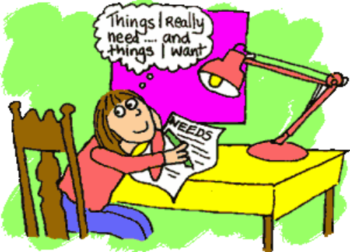 What do you want? What do you need?