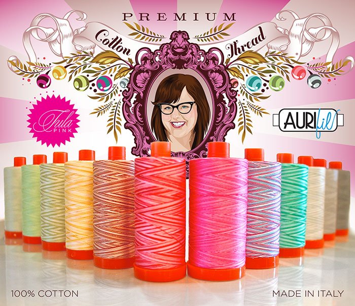 Aurifil Thread 50 wt Cotton 20 Small spools Curiouser and Curiouser by Tula  Pink TP50CC20 : : Home