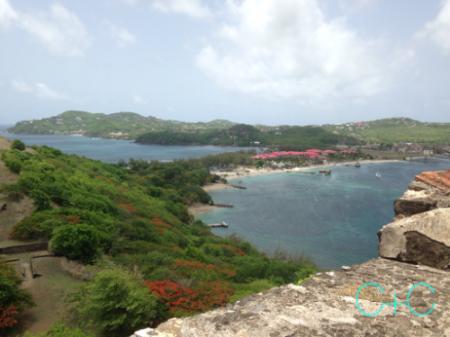 View from the lookout point at Pigeon Island National Park, St. Lucia