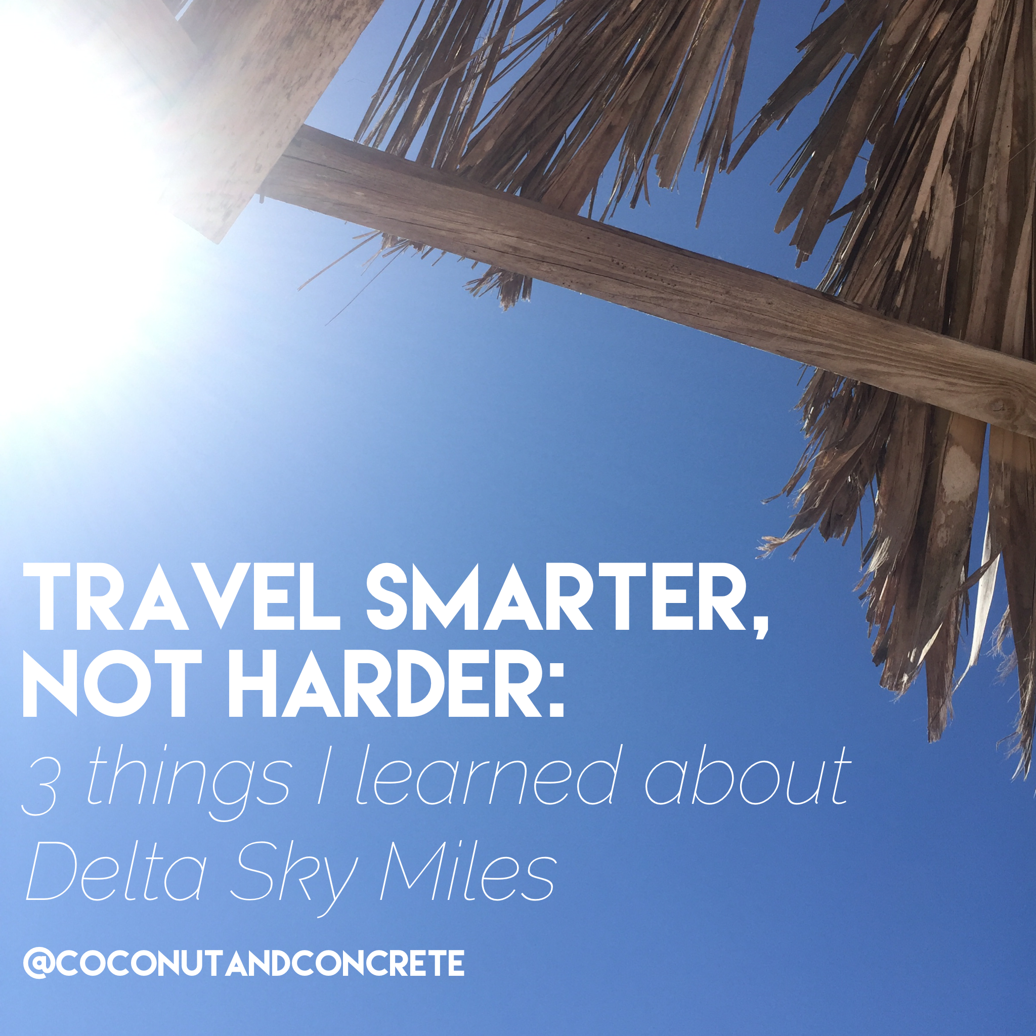 Travel Smarter, Not Harder! Three things I learned about Delta Sky Miles