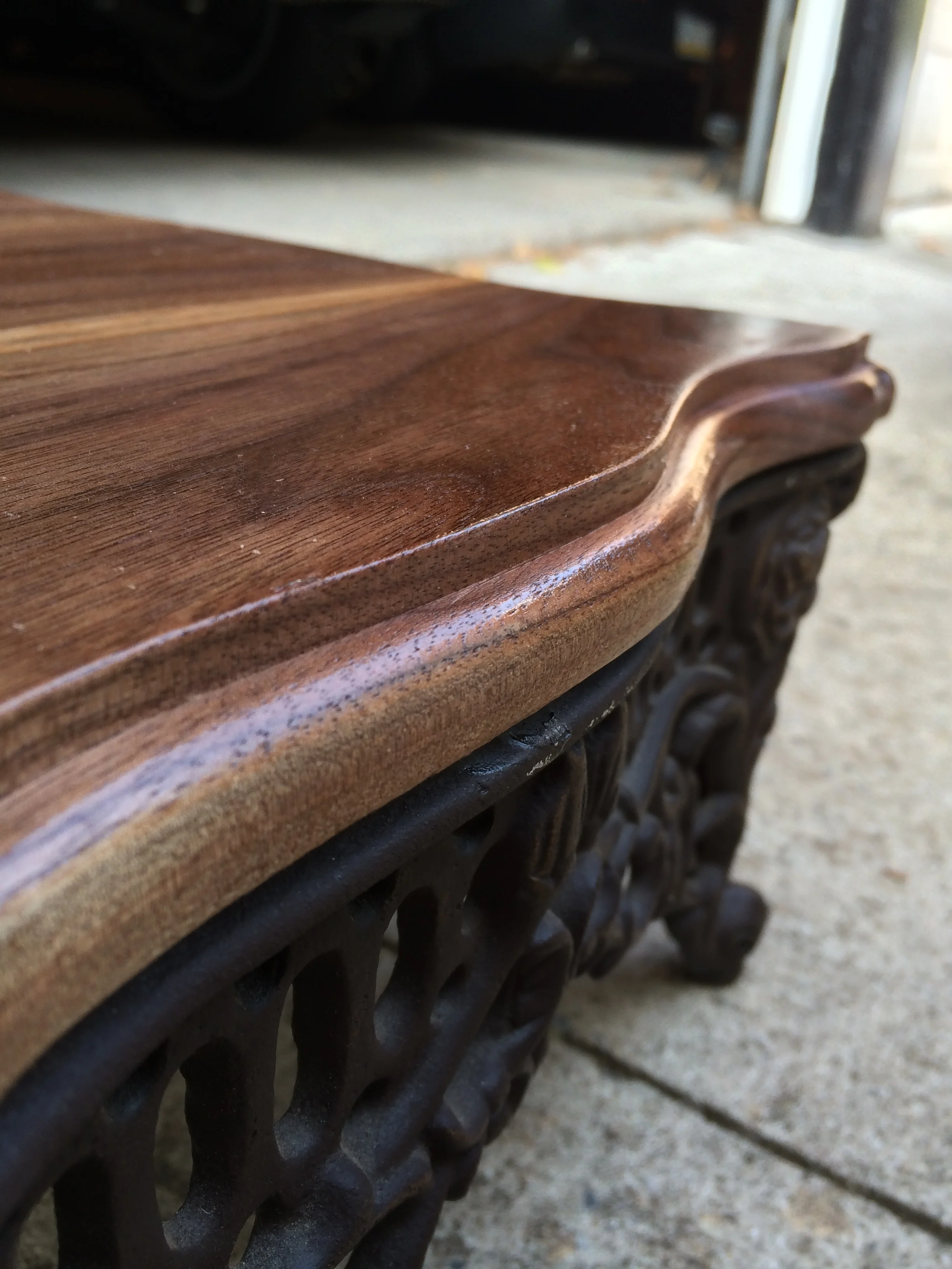 reclaimed footstool three