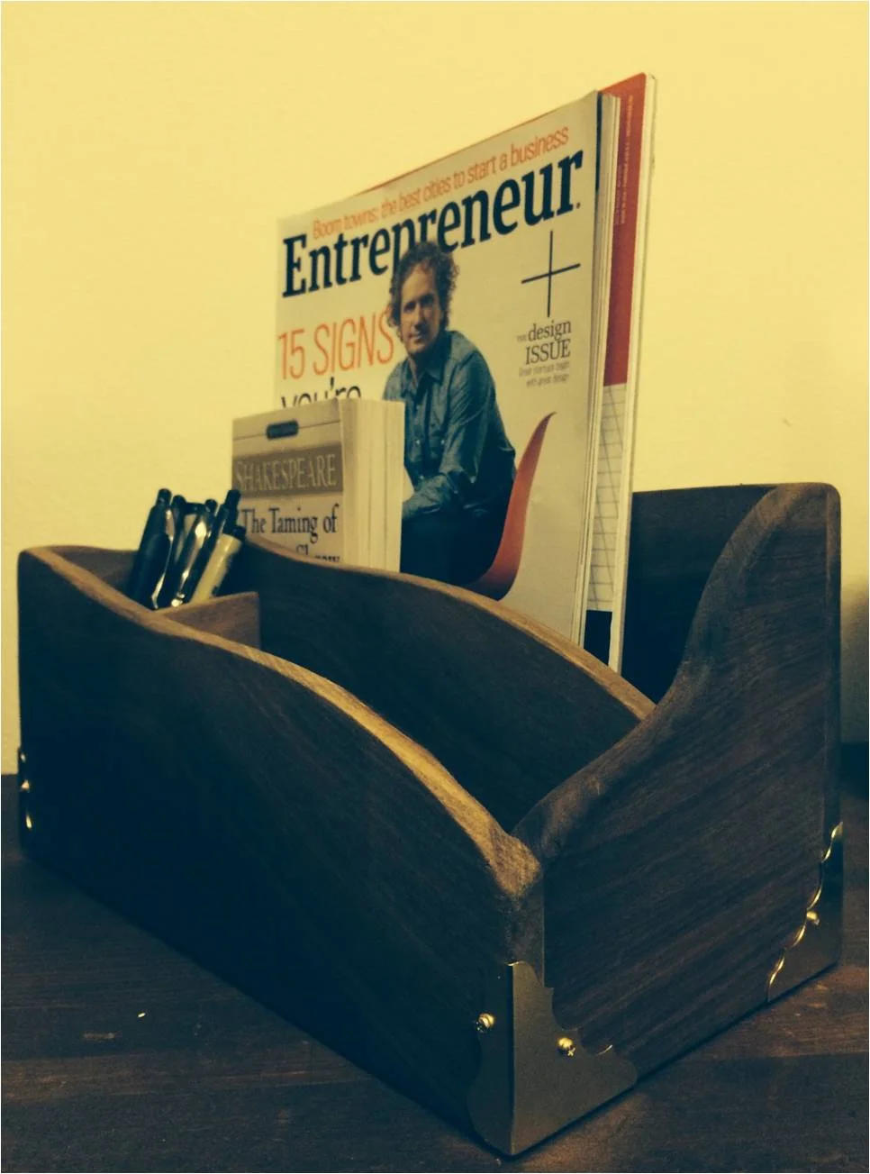 desktop organizer three