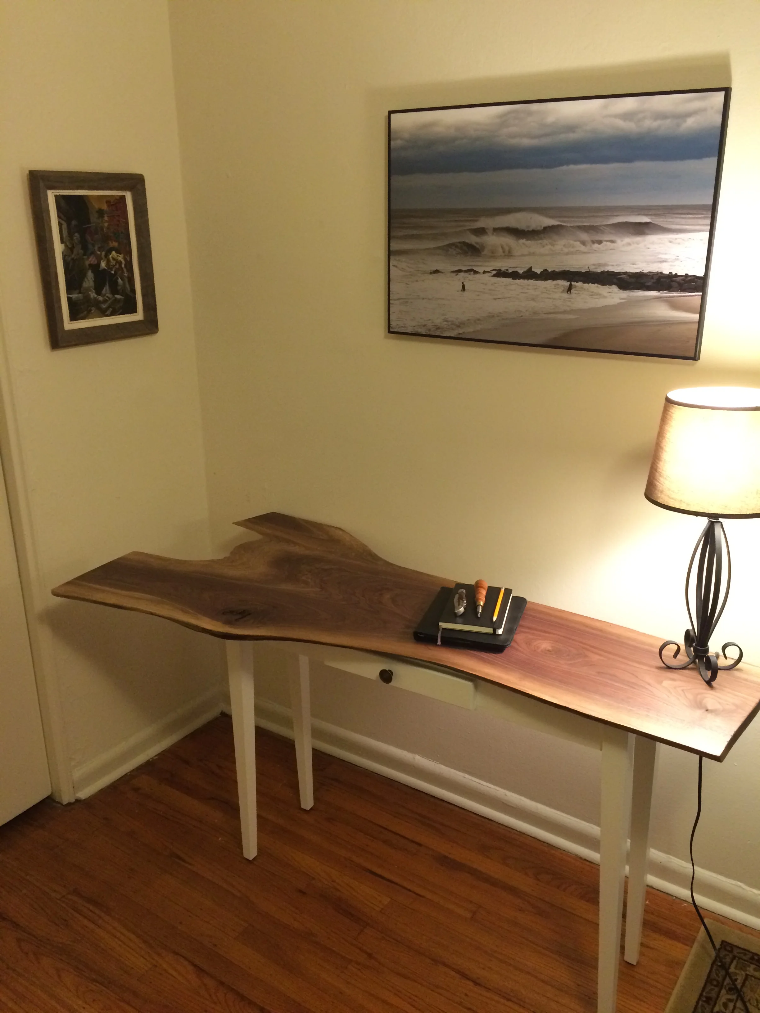 live edge desk one