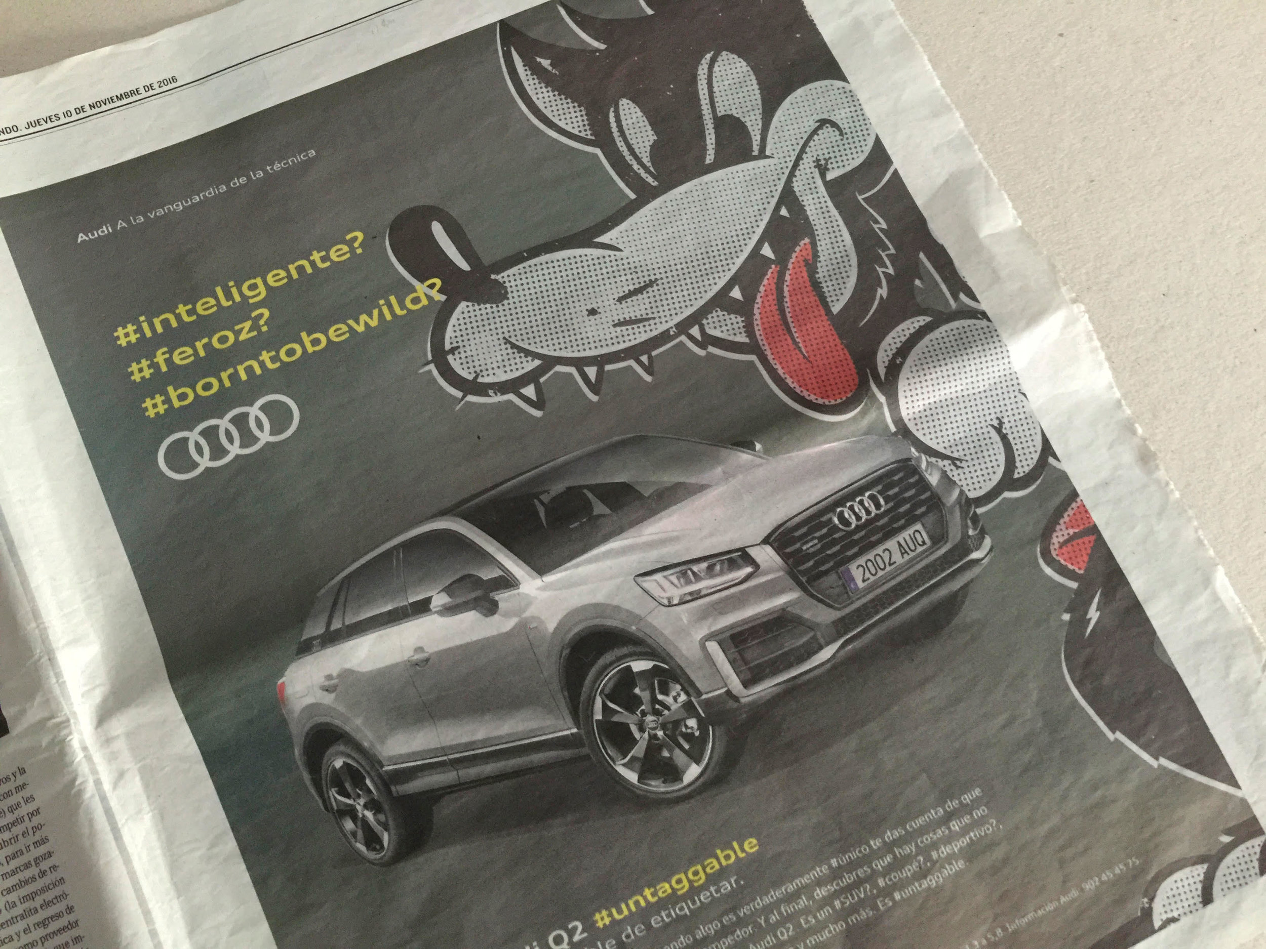 Audi Q2 Cote Escriva Design Illustration