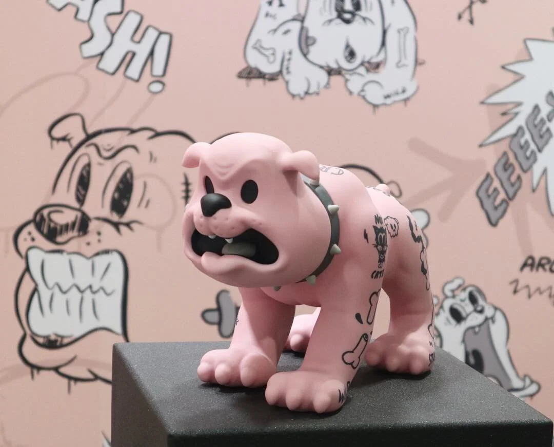 Cote Escriva Creepy Dog pink フィギュア